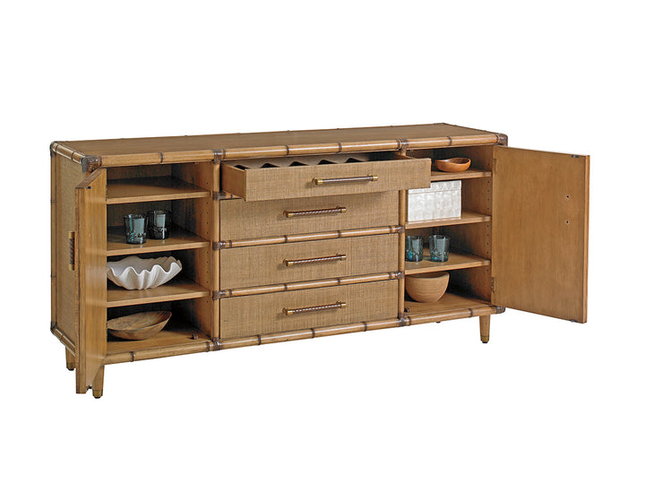 American Home Furniture | Tommy Bahama Home  - Twin Palms Sandy Point Buffet