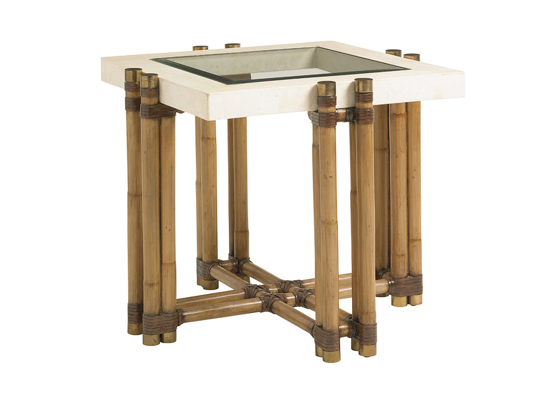 American Home Furniture | Tommy Bahama Home  - Twin Palms Los Cabos Lamp Table