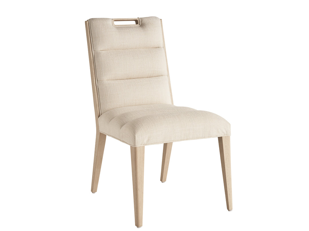 American Home Furniture | Tommy Bahama Home  - Sunset Key Aiden Channeled Upholstered Side Chair