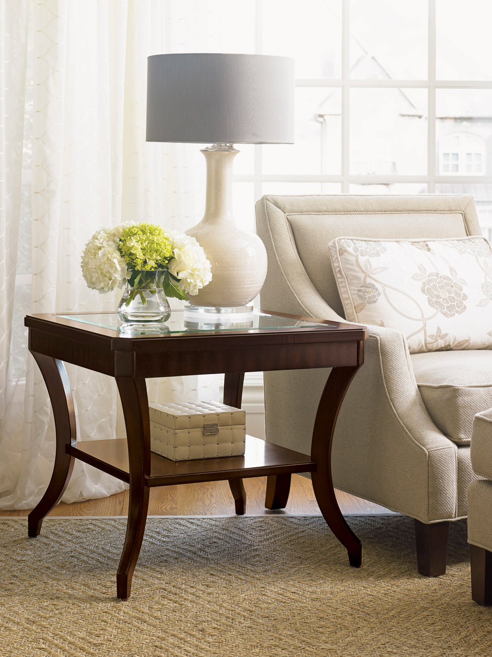 American Home Furniture | Lexington  - Kensington Place Hillcrest Lamp Table