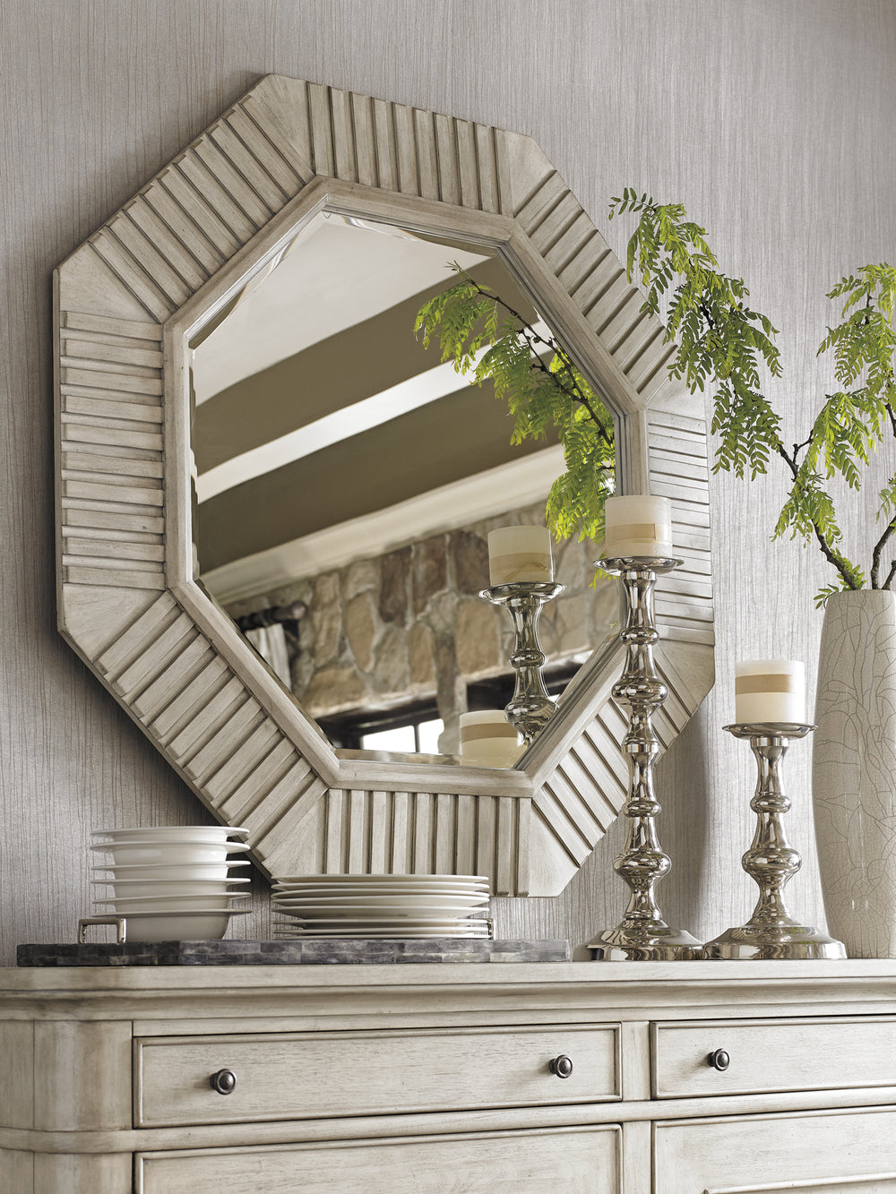 American Home Furniture | Lexington  - Oyster Bay Selden Octagonal Mirror