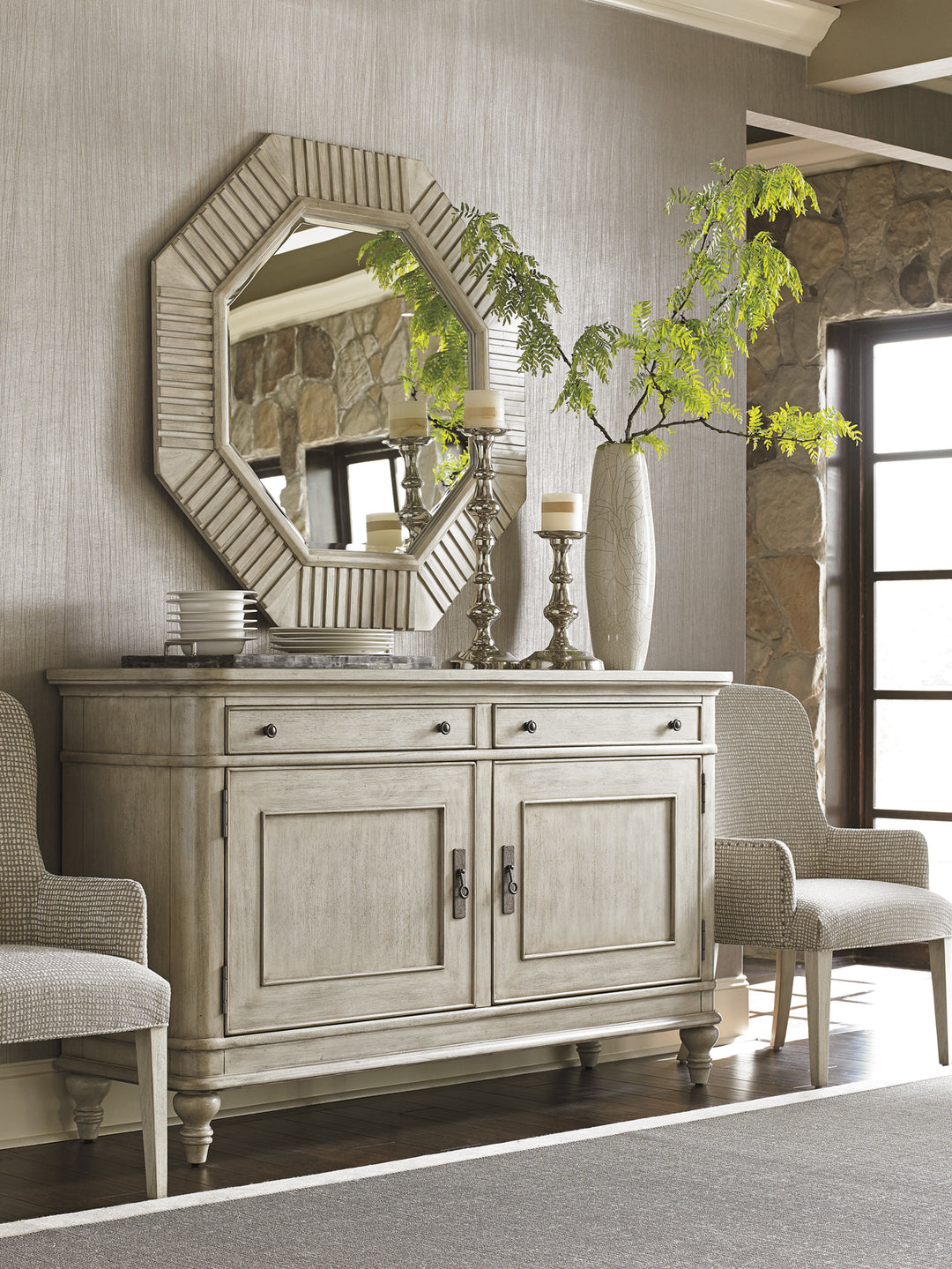 American Home Furniture | Lexington  - Oyster Bay Selden Octagonal Mirror