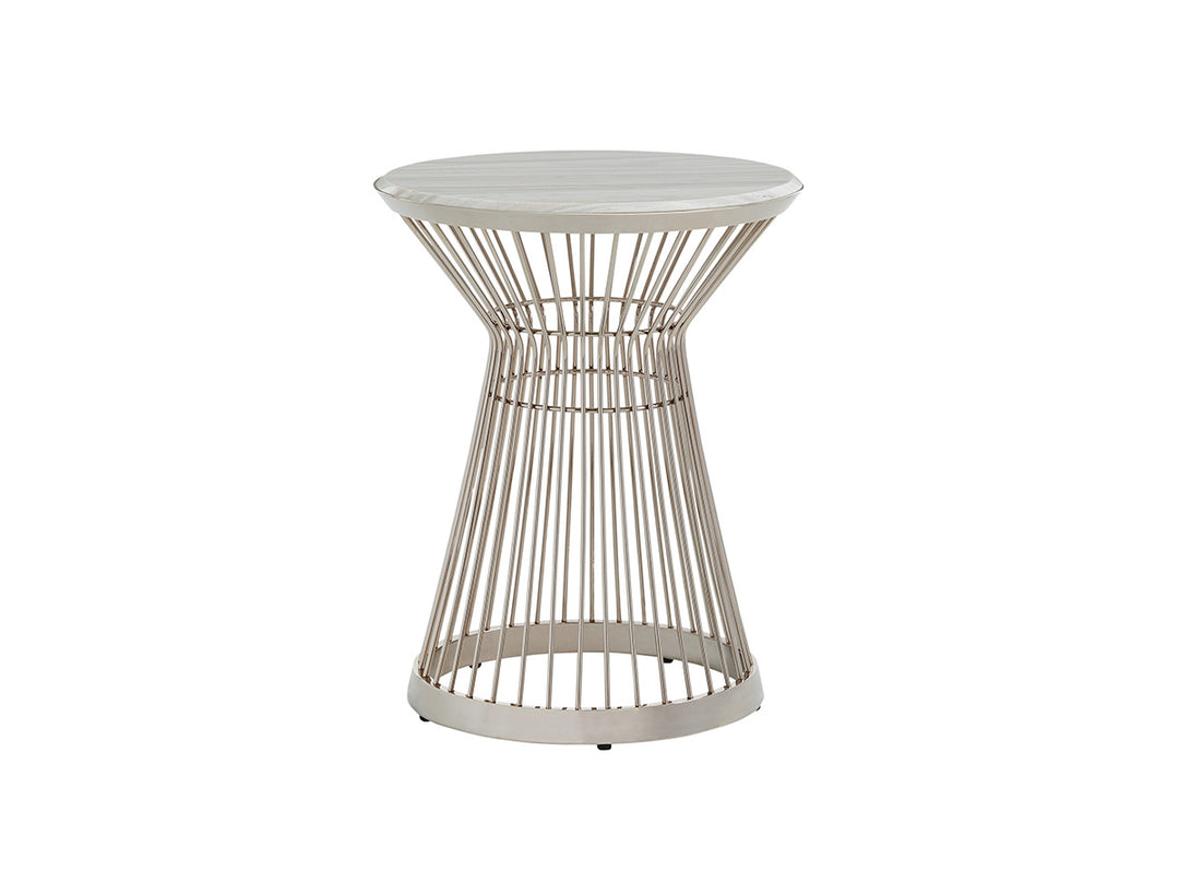 American Home Furniture | Lexington  - Ariana Martini Stainless Accent Table