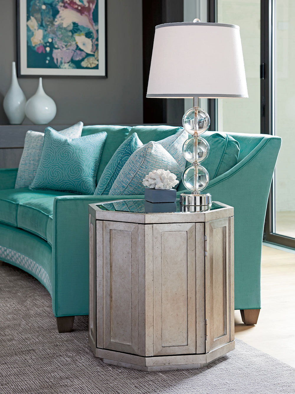 American Home Furniture | Lexington  - Ariana Rochelle Octagonal Storage Table