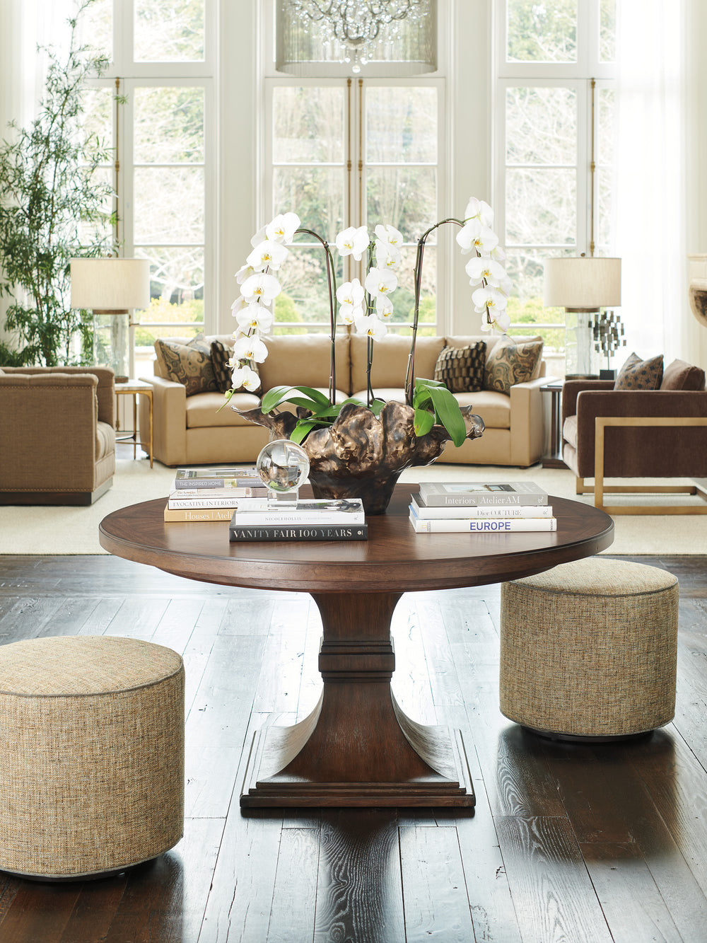 American Home Furniture | Lexington  - Silverado Palo Alto Round Dining Table