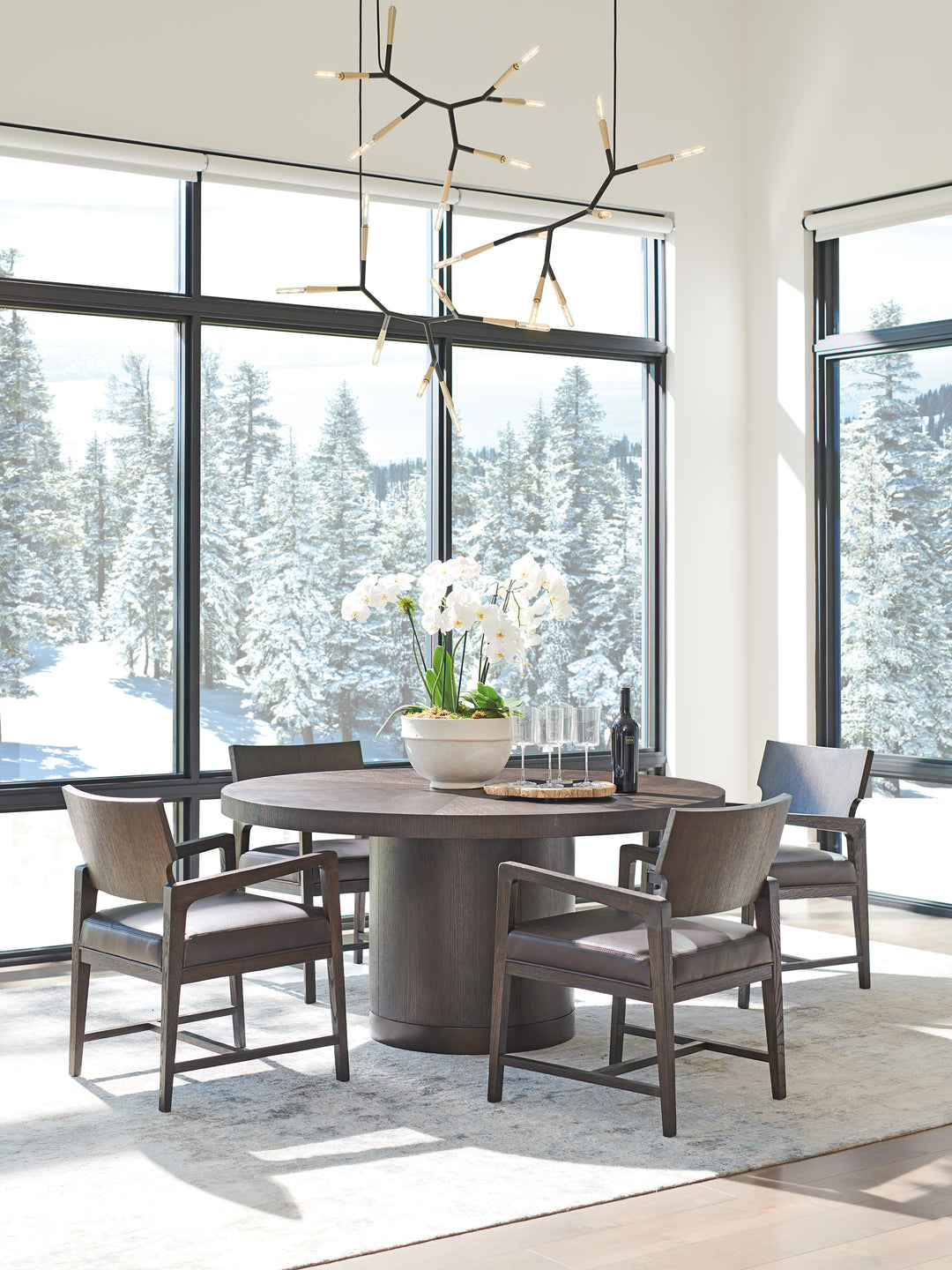 American Home Furniture | Barclay Butera  - Park City Silvercreek Round Dining Table