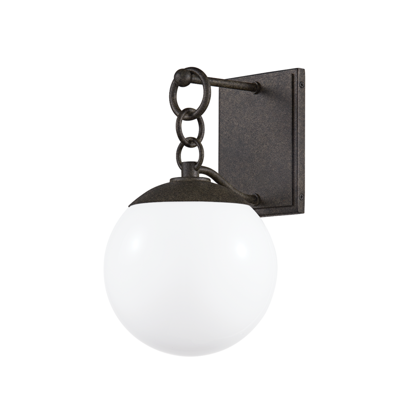 STORMY 1 LIGHT SMALL EXTERIOR WALL SCONCE - Troy Standard - AmericanHomeFurniture