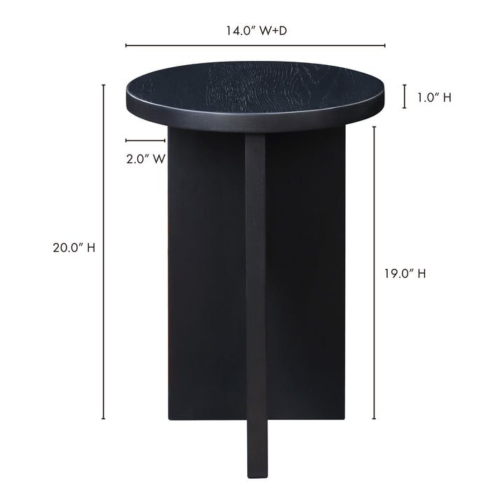 American Home Furniture | Moe's Home Collection - Grace Accent Table Black Oak