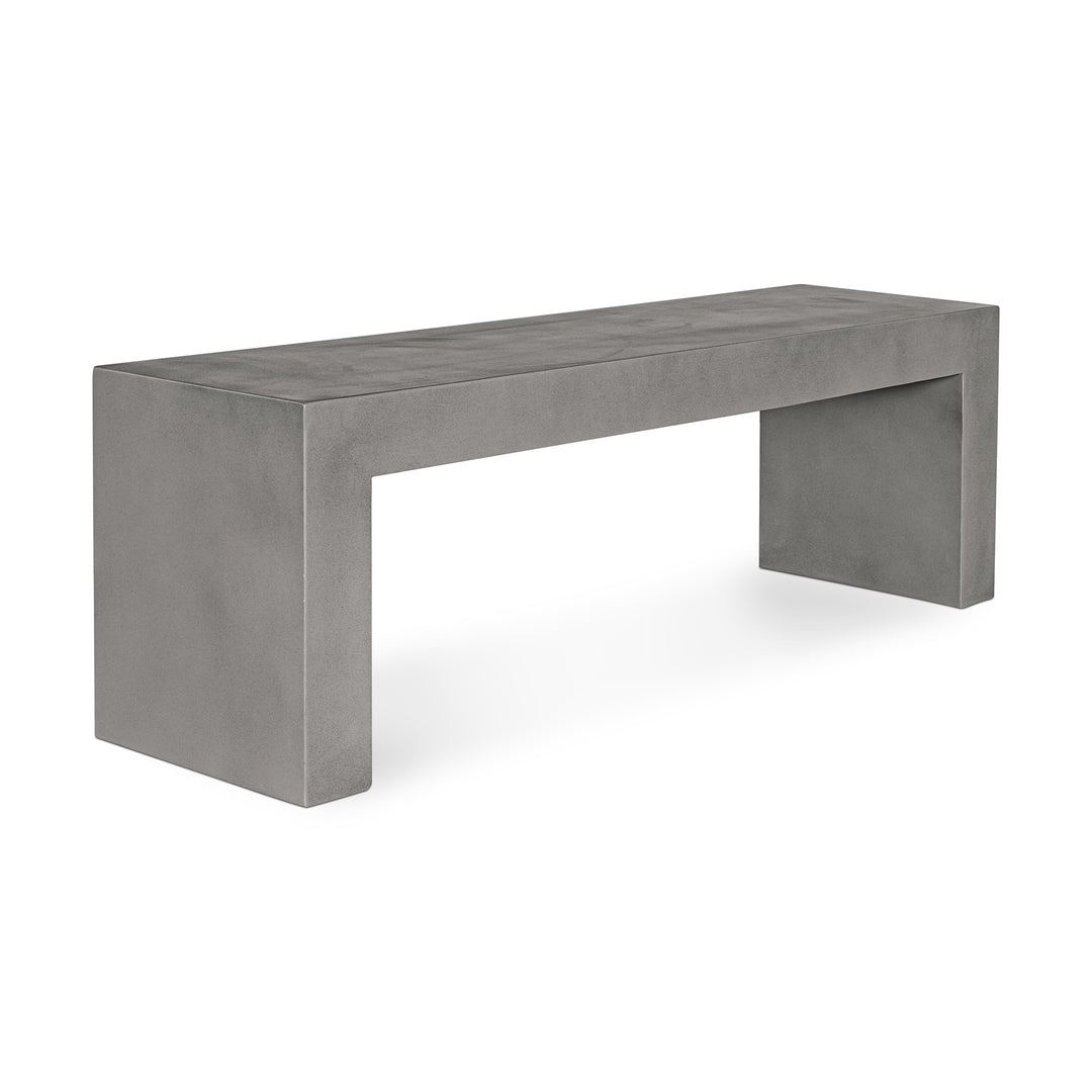 American Home Furniture | Moe's Home Collection - Lazarus Outdoor Bench Grey