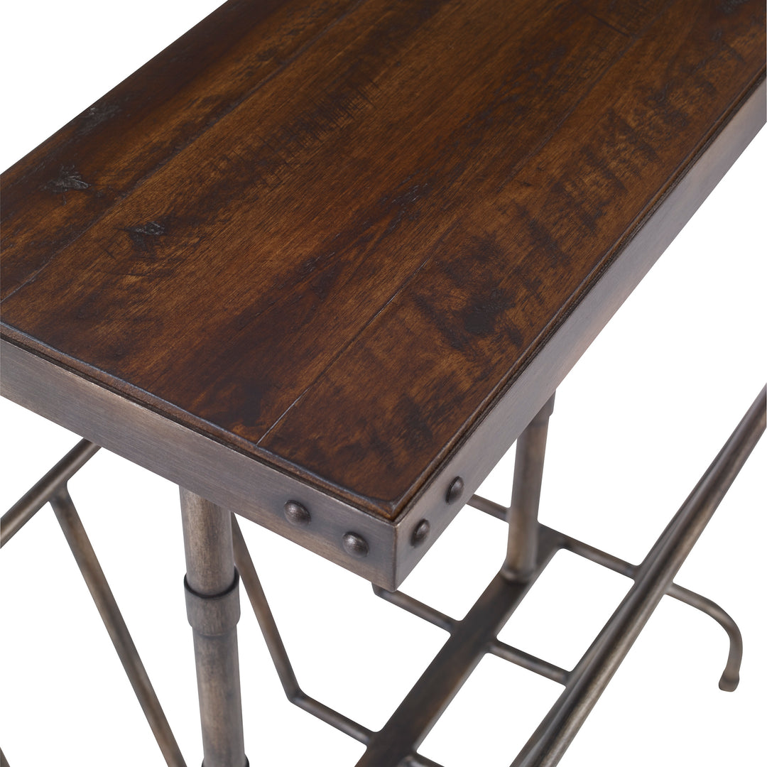 SONORA INDUSTRIAL MAGAZINE ACCENT TABLE - AmericanHomeFurniture
