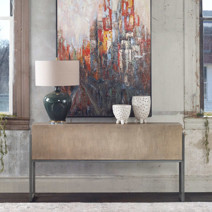 NEVIS CONTEMPORARY CONSOLE TABLE - AmericanHomeFurniture