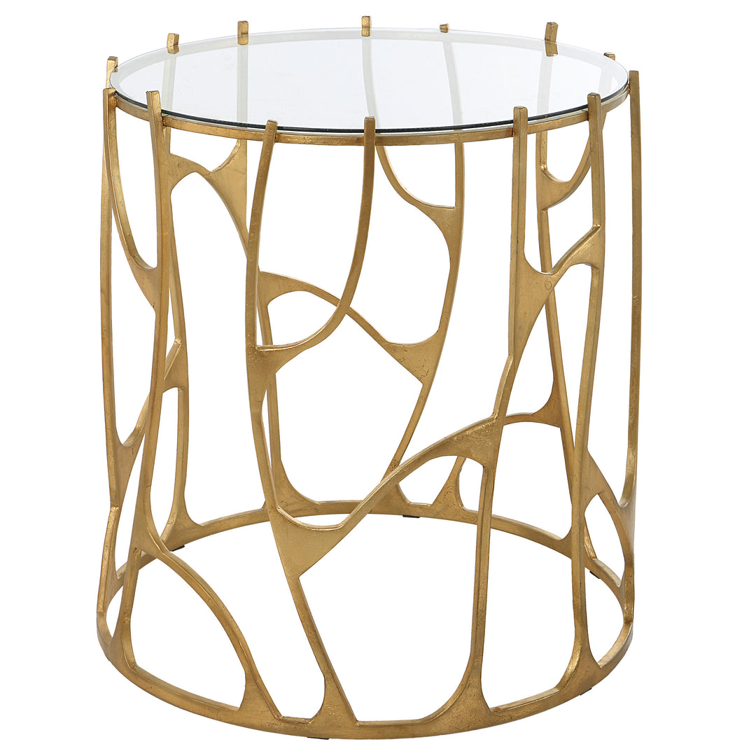 Ritual Round Gold Side Table