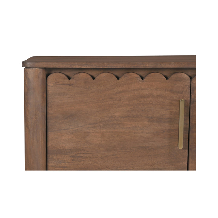 American Home Furniture | Moe's Home Collection - Wiley 4 Door Sideboard Vintage Brown