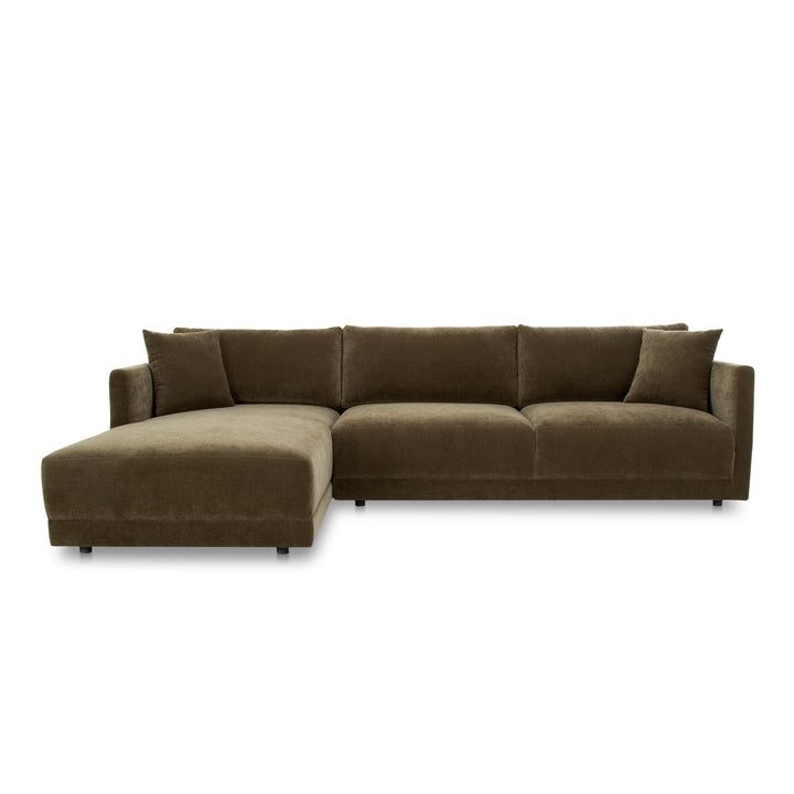 American Home Furniture | Moe's Home Collection - Bryn Sectional Cedar Green Left