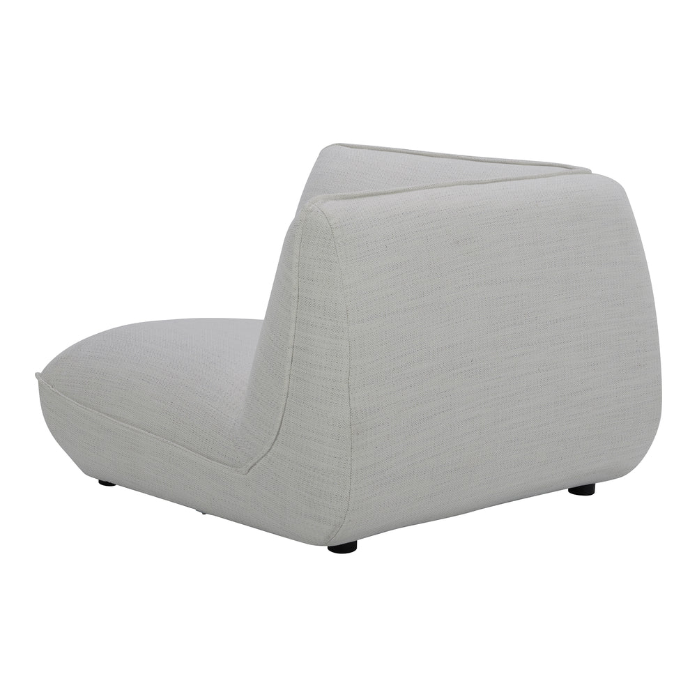 American Home Furniture | Moe's Home Collection - Zeppelin Corner Chair Salt Stone White