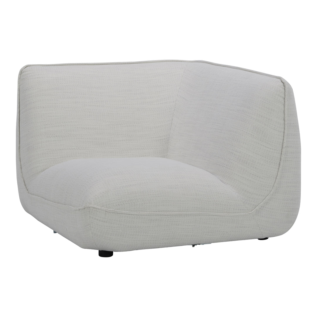 American Home Furniture | Moe's Home Collection - Zeppelin Corner Chair Salt Stone White