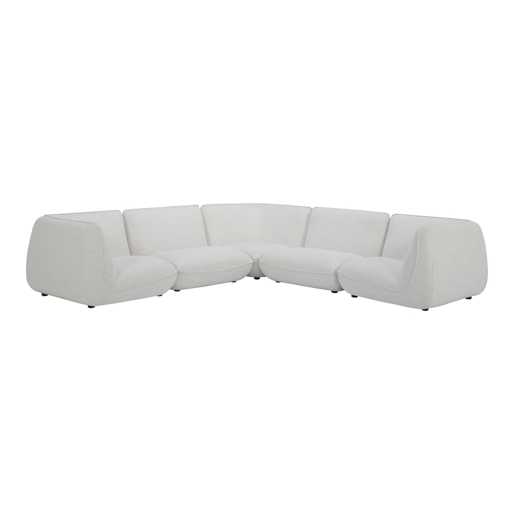 American Home Furniture | Moe's Home Collection - Zeppelin Classic L Modular Sectional Salt Stone White
