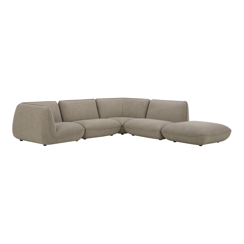 American Home Furniture | Moe's Home Collection - Zeppelin Dream Modular Sectional Speckled Pumice
