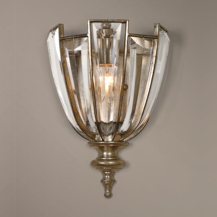 VICENTINA 1 LIGHT CRYSTAL WALL SCONCE - AmericanHomeFurniture