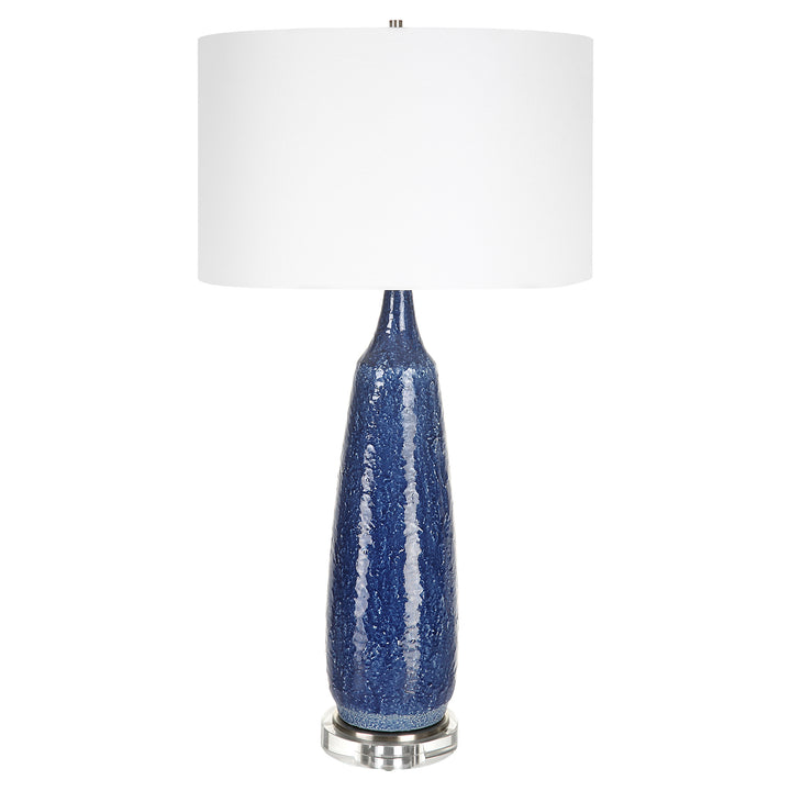 NEWPORT COBALT BLUE TABLE LAMP - AmericanHomeFurniture