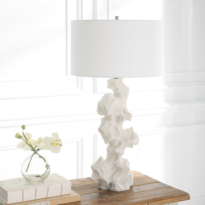Remnant White Marble Table Lamp