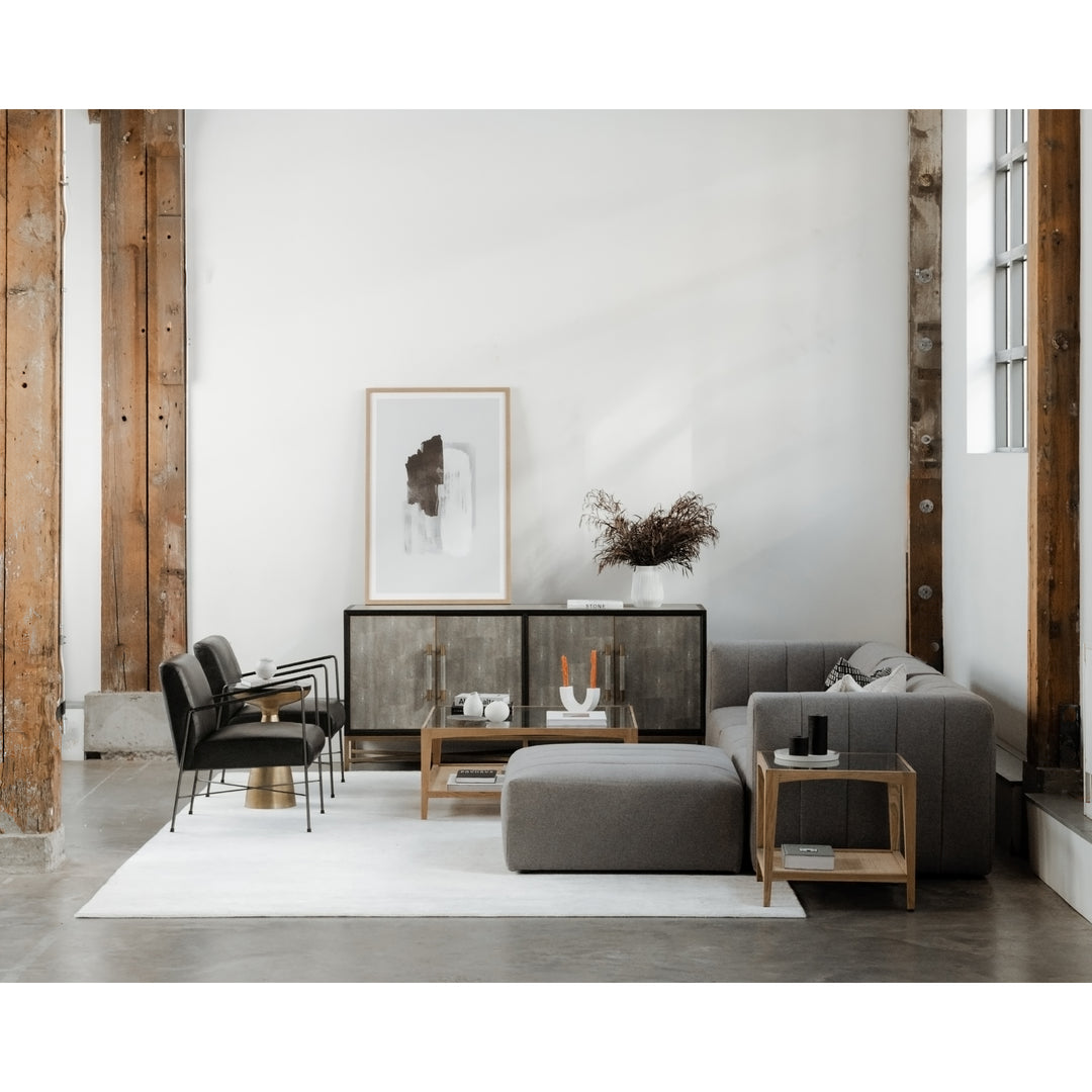 American Home Furniture | Moe's Home Collection - Lyric Ottoman Grey