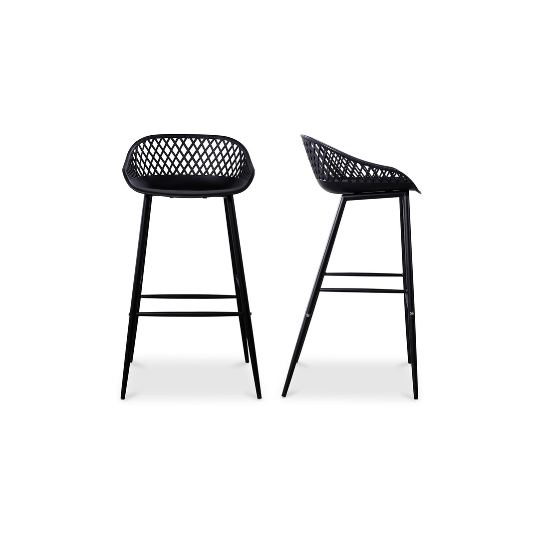 American Home Furniture | Moe's Home Collection - Piazza Outdoor Barstool Black-Set Of Two