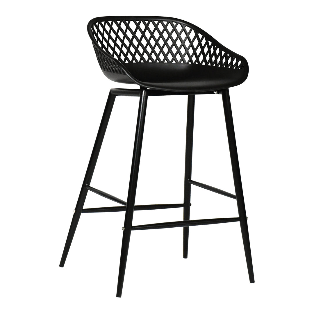 American Home Furniture | Moe's Home Collection - Piazza Outdoor Counter Stool Black-Set Of Two