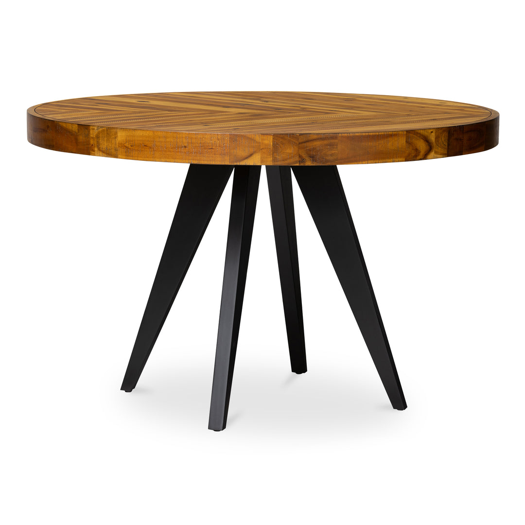 American Home Furniture | Moe's Home Collection - Parq Round Dining Table Amber