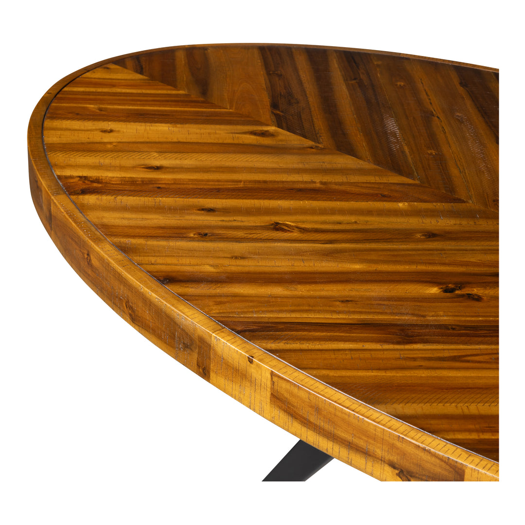 American Home Furniture | Moe's Home Collection - Parq Oval Dining Table Amber