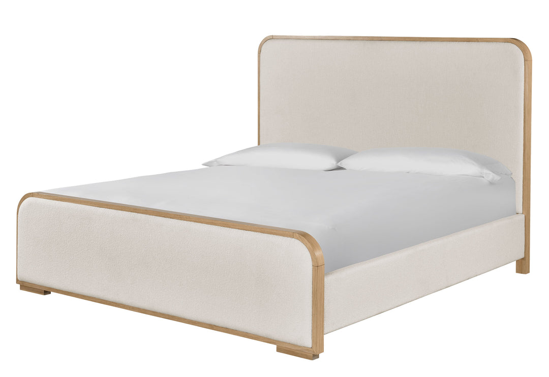 Modern Nomad Upholstered Panel Bed - AmericanHomeFurniture