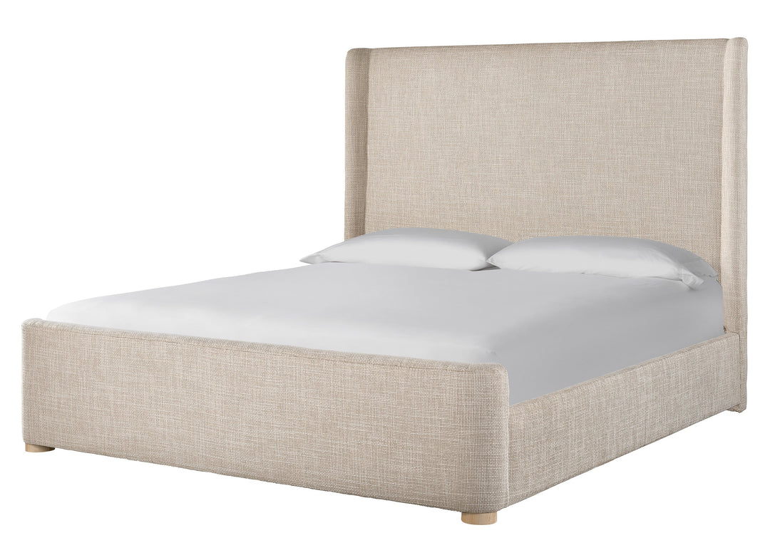 Modern Nomad Upholstered Shelter Bed - AmericanHomeFurniture