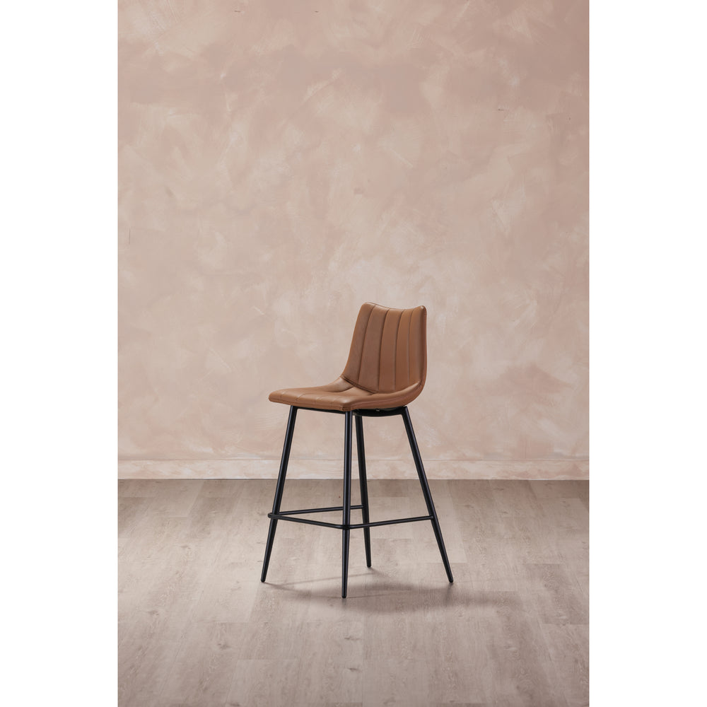 American Home Furniture | Moe's Home Collection - Alibi Counter Stool Tan-Set Of Two