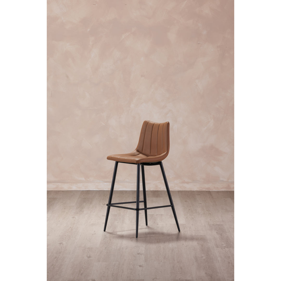 American Home Furniture | Moe's Home Collection - Alibi Counter Stool Tan-Set Of Two