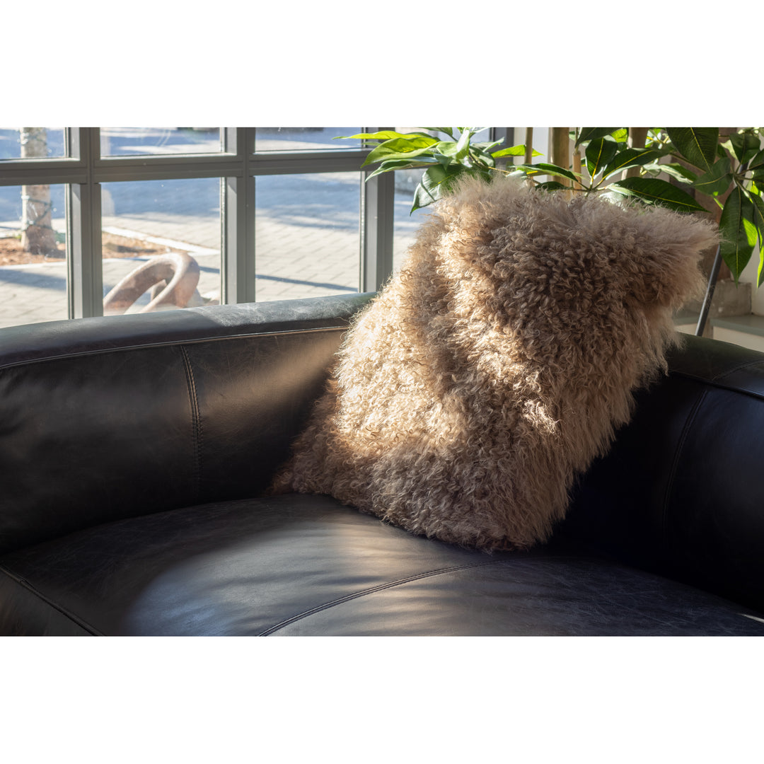 American Home Furniture | Moe's Home Collection - Lamb Fur Pillow Large Natural