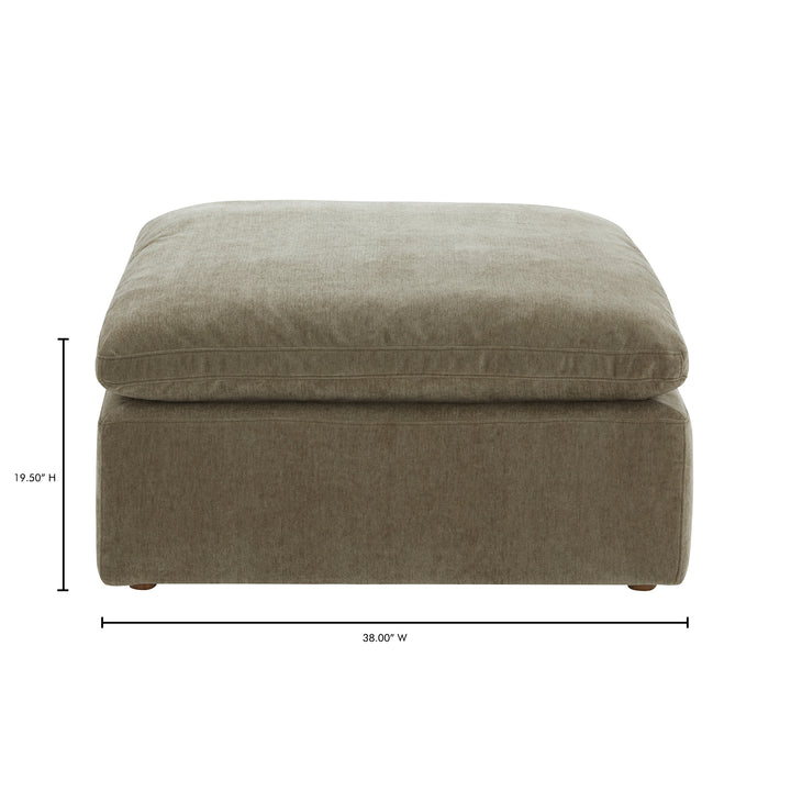 American Home Furniture | Moe's Home Collection - Terra Ottoman Performance Fabric Desert Sage