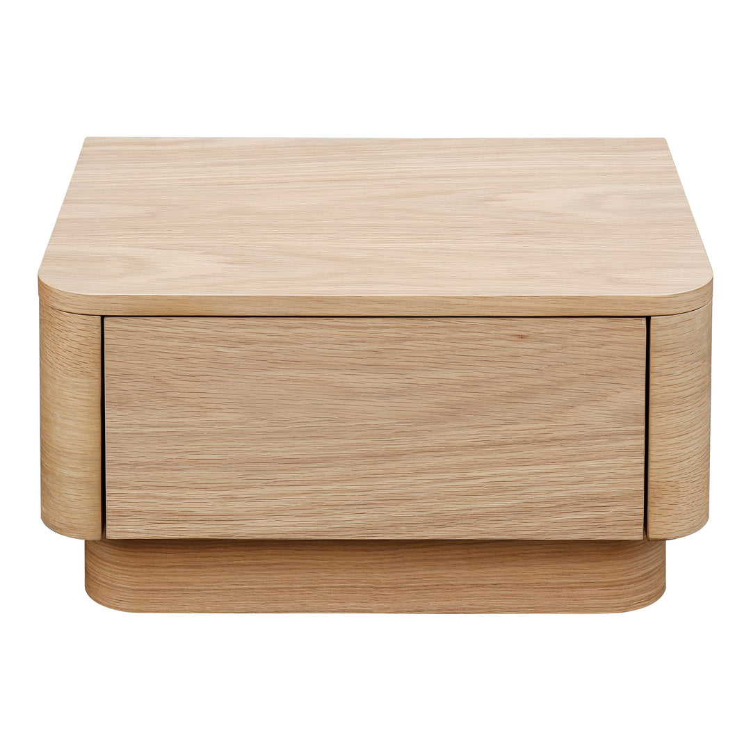American Home Furniture | Moe's Home Collection - Round Off Nightstand Oak
