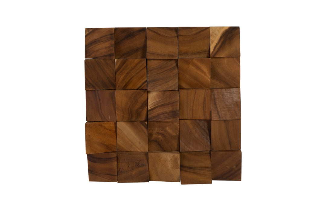 Blocks Wall Tile, Chamcha Wood, Natural - Phillips Collection - AmericanHomeFurniture