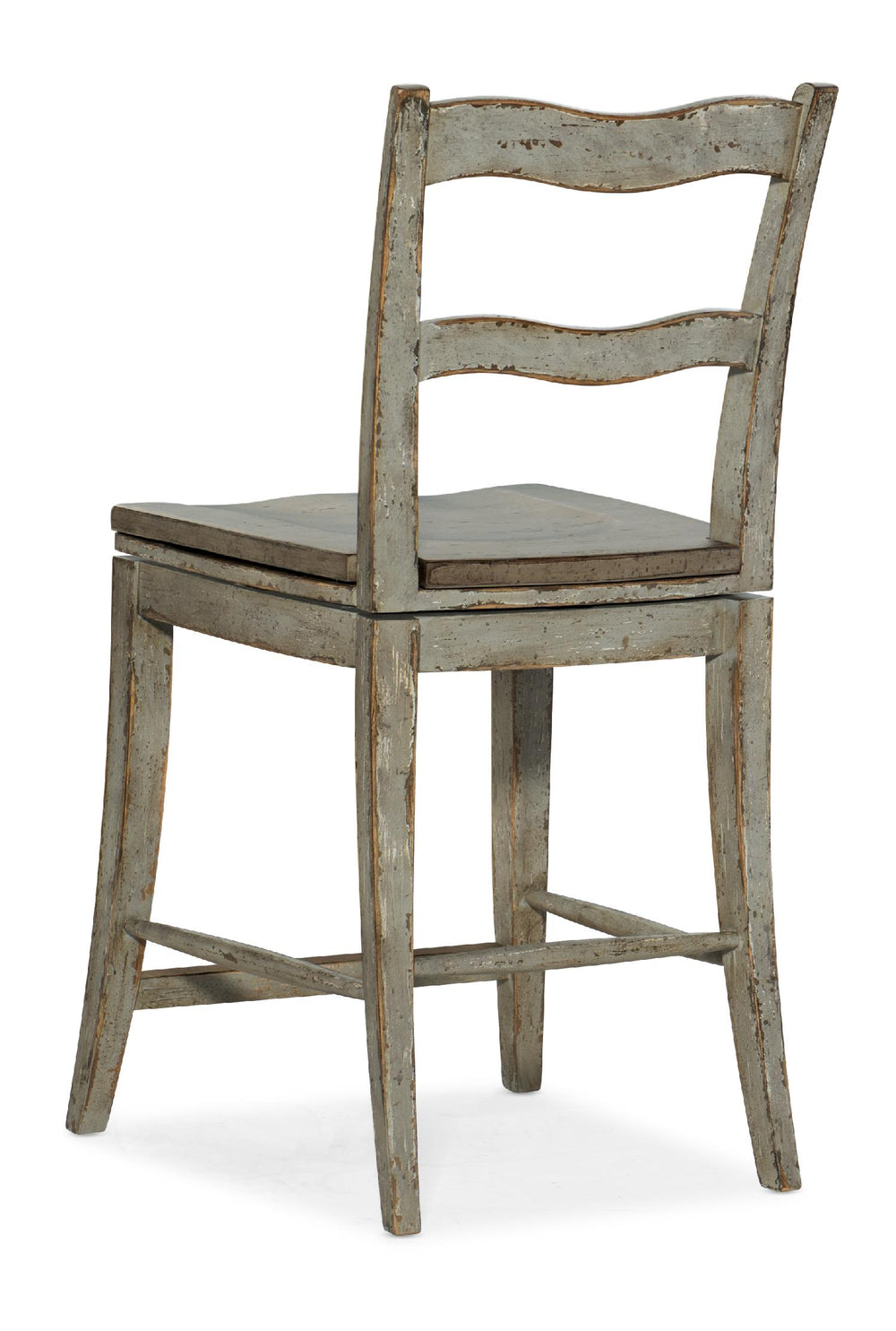 American Home Furniture | Hooker Furniture - Alfresco La Riva Ladder Back Swivel Counter Stool - Set of 2