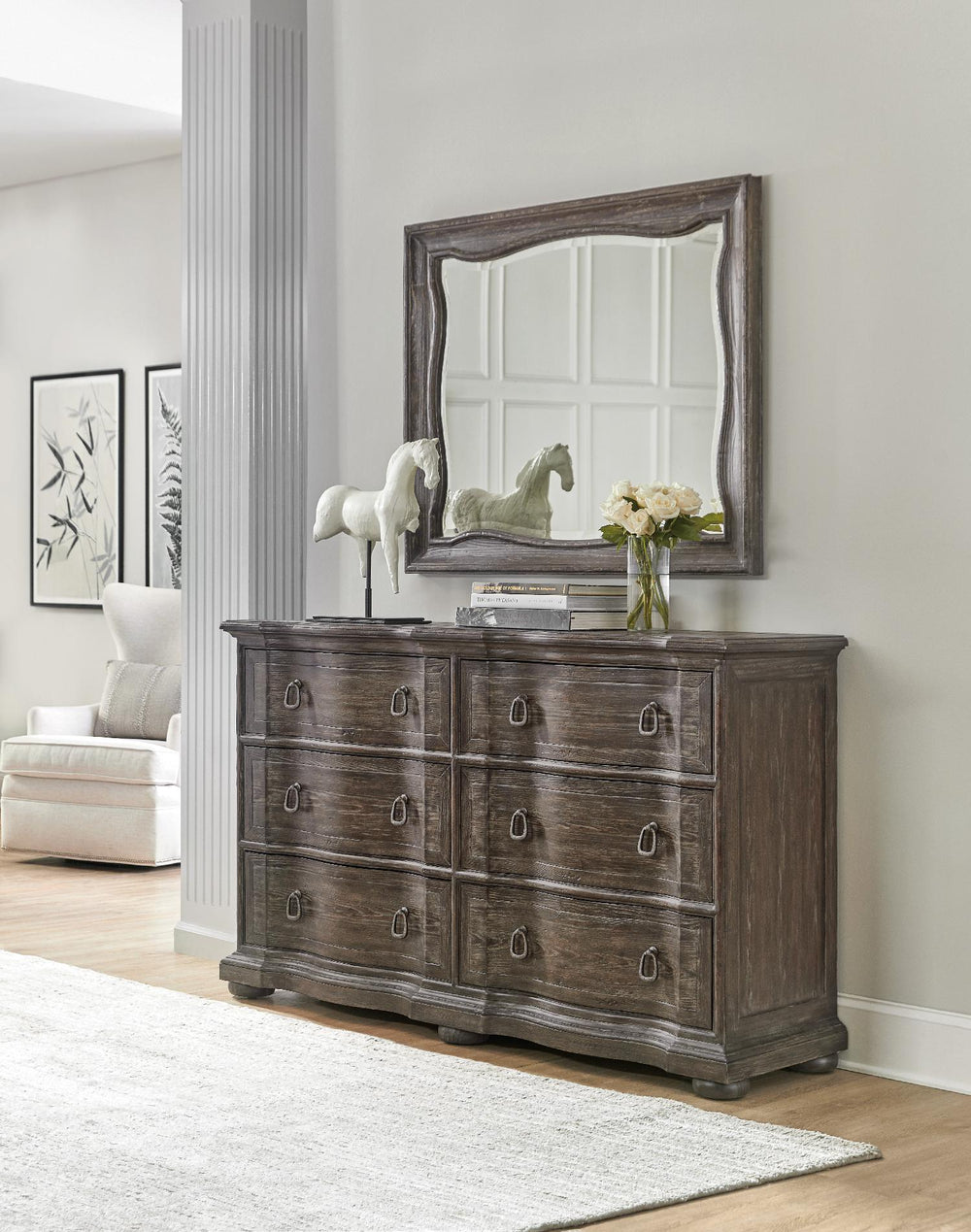 American Home Furniture | Hooker Furniture - Traditions Landscape Mirror