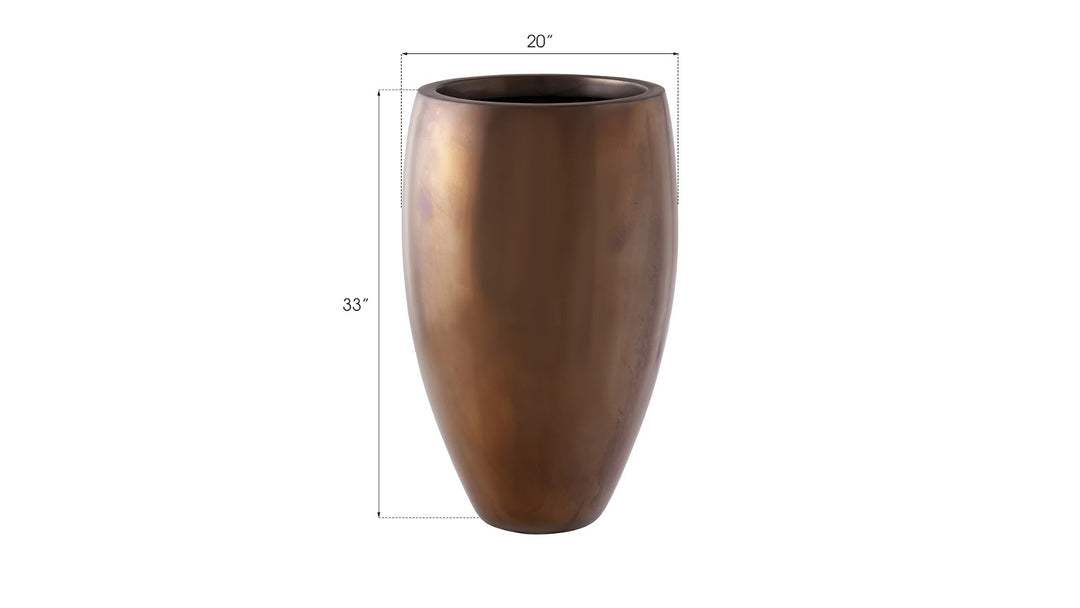 Classic Planter, Polished Bronze, MD - Phillips Collection - AmericanHomeFurniture