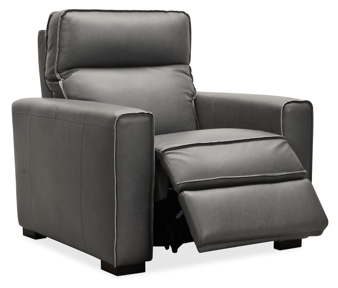 American Home Furniture | Hooker Furniture - Braeburn Leather Recliner with Power Headrest