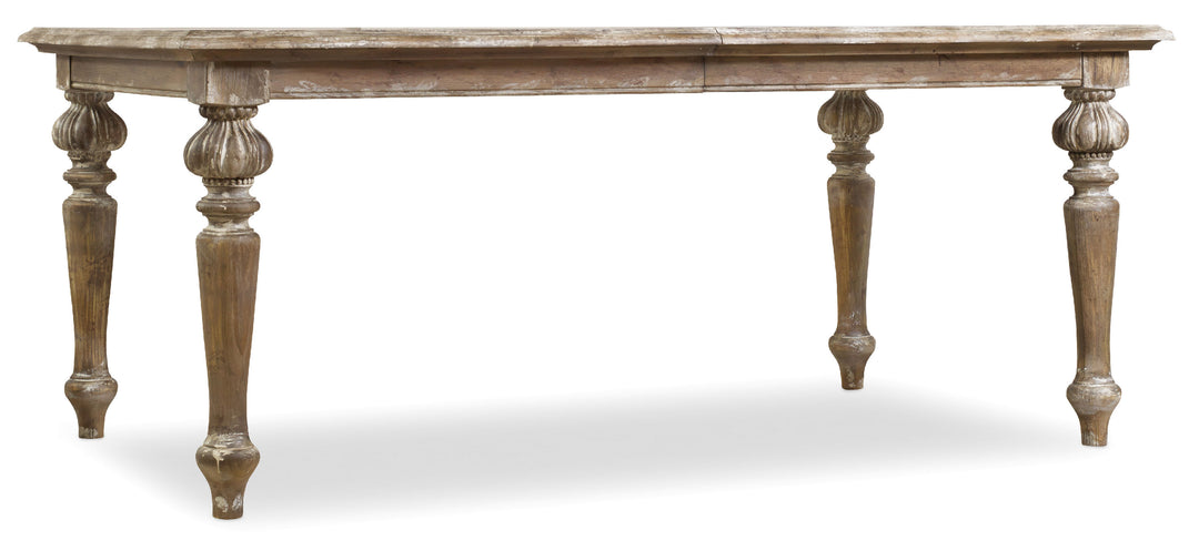 American Home Furniture | Hooker Furniture - Chatelet Rectangle Leg Dining Table with Two 18'' Leaves