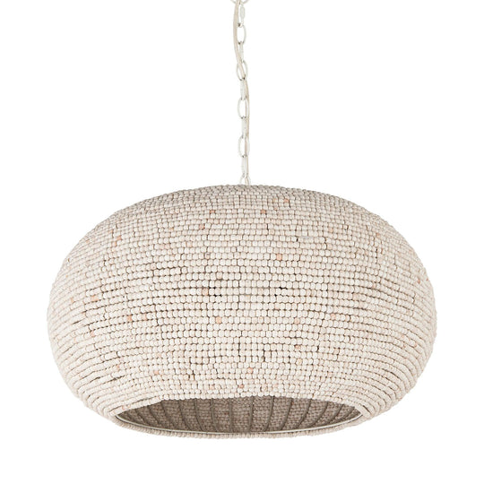 Mercana Theta 30.0 L x 30.0 W x 15.0 H White-Washed Beaded Chandelier CHANDELIERS