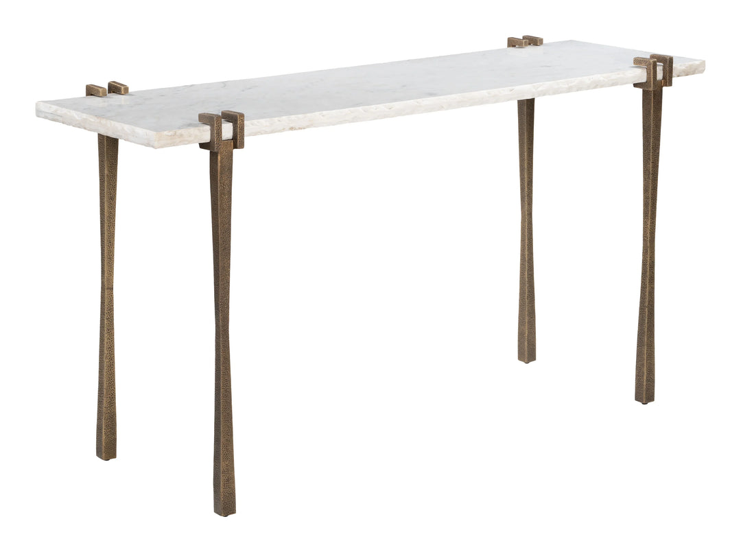 Rench Console Table White - AmericanHomeFurniture