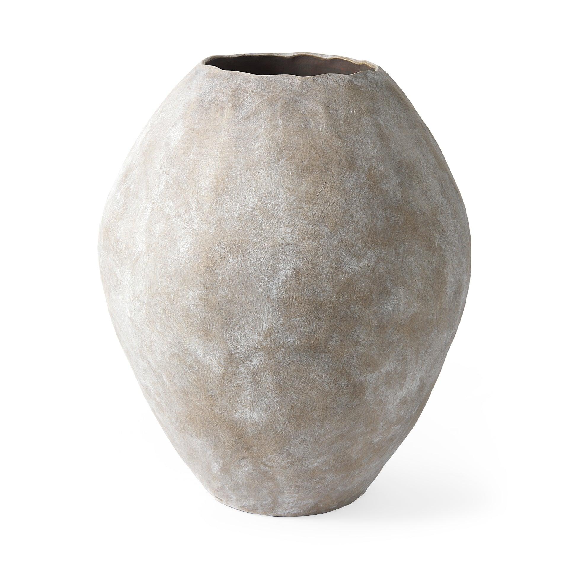 Mercana Gobi Ceramic Oval Vase - 69405 – American Home Furniture