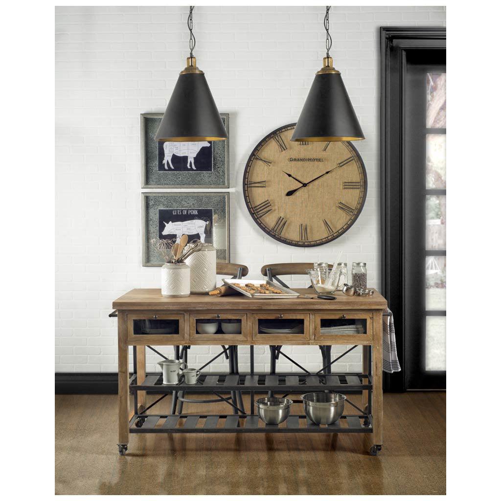 Mercana Stuart I Rolling Kitchen Island BAR + BAR CARTS