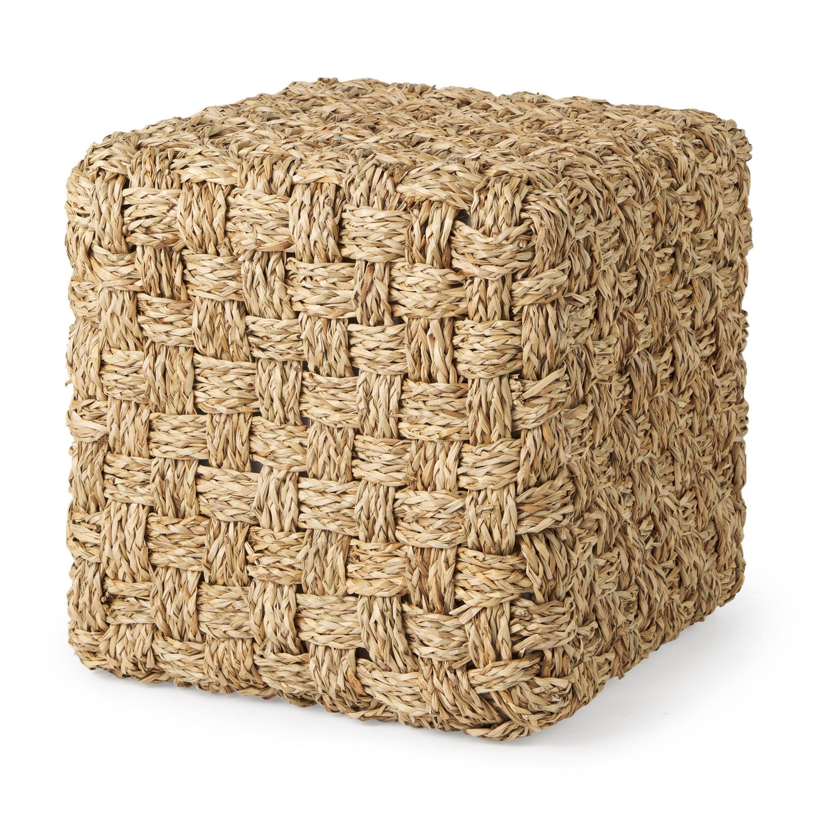 Mercana Adele Woven Square Pouf OTTOMANS, POUFS, + STOOLS