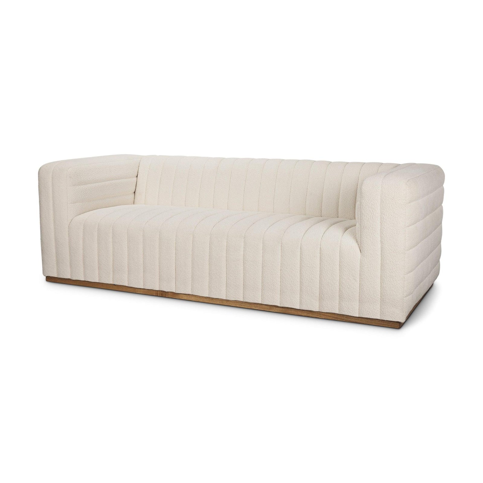 Mercana Ricciardo Cream Boucle 3-Seater Sofa SOFAS + SECTIONALS