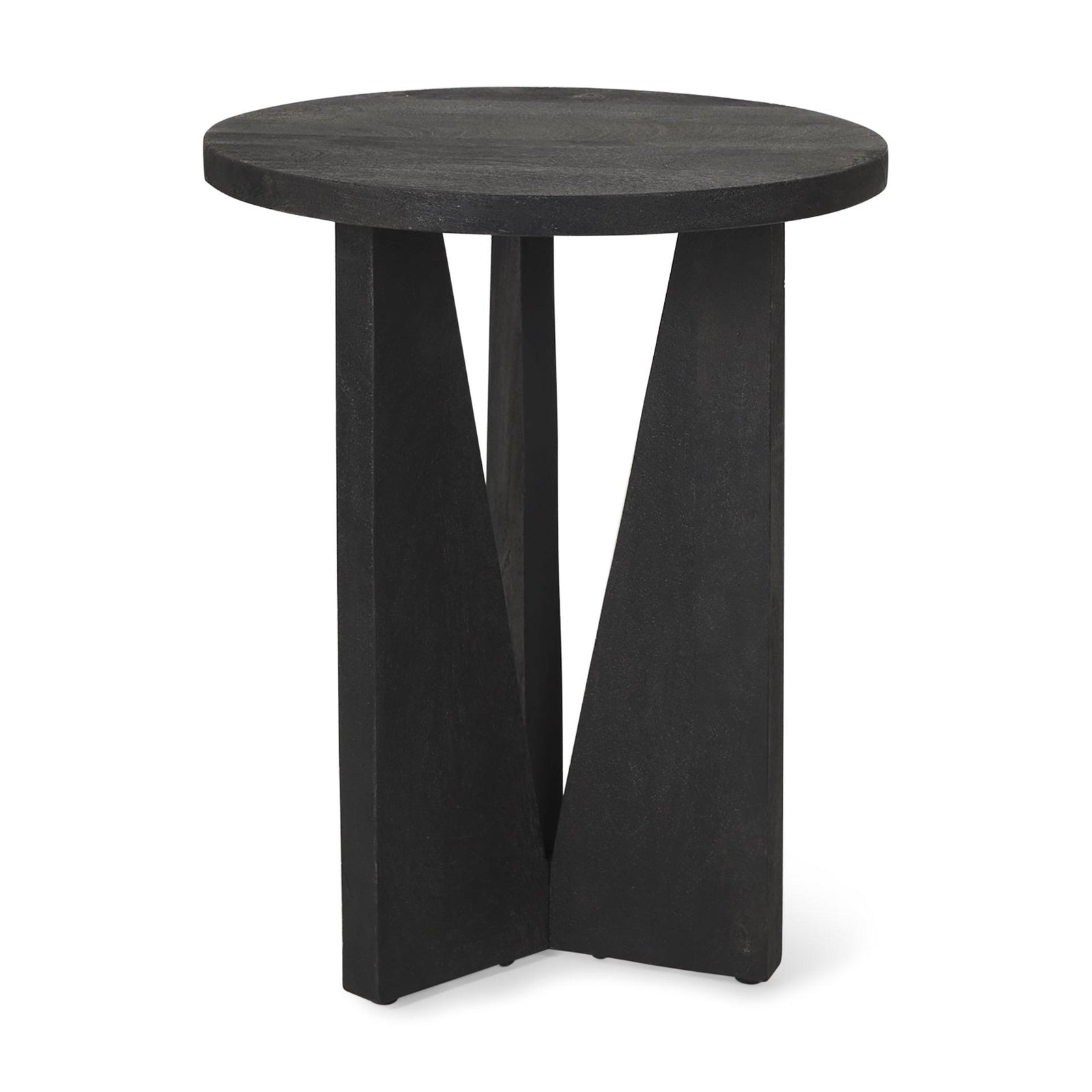 Mercana Mattius Black Wood Accent Table ACCENT TABLES
